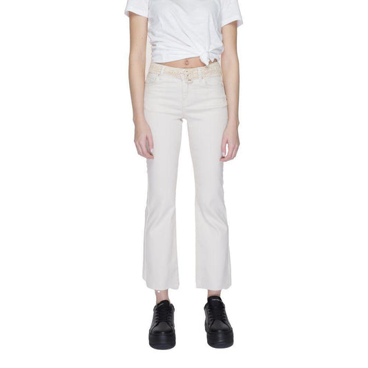 Vero Moda Beige Cotton Bootcut Jean VE-13395202507-L/34