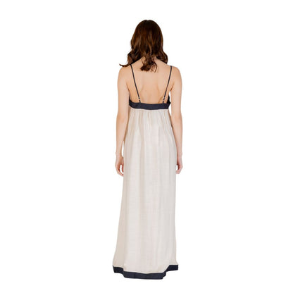 Vero Moda Beige Nylon Long Dress