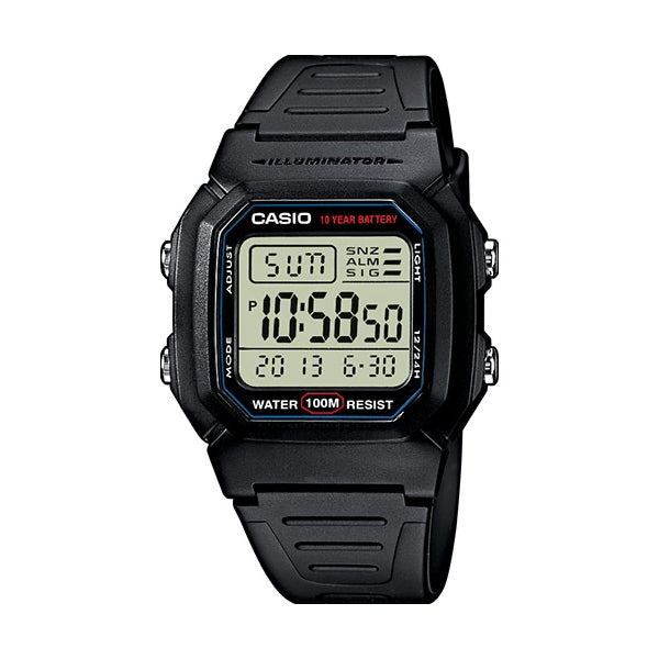 CASIO TIMELESS COLLECTION Mod. DIVER -ILLUMINATOR 10 years battery W-800H-1AVES