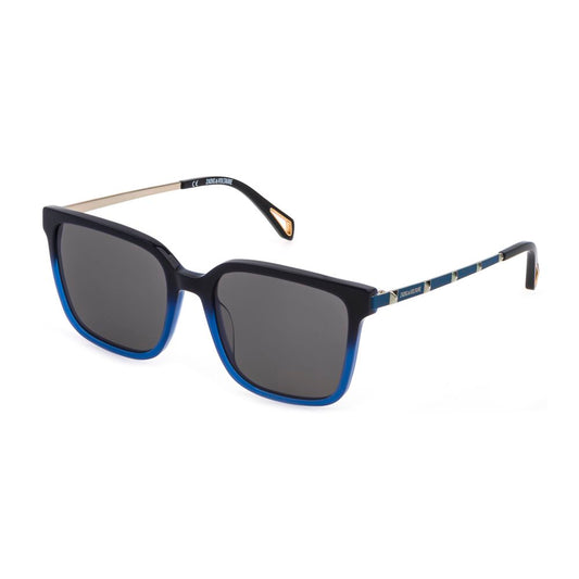 Zadig & Voltaire Blue Acetate Sunglasses 1728,67434610848,Blue,New with tags,Sunglasses,Sunglasses for Women - Sunglasses,Women,Zadig & Voltaire Zadig & Voltaire ZASZV308550D79AC