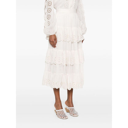 Zimmermann Lucky embroidered skirt