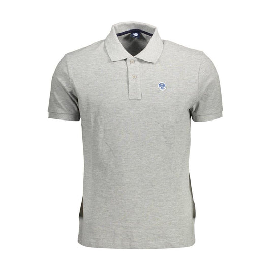 North Sails Brown Cotton Men Polo Shirt