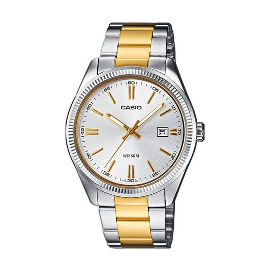 CASIO COLLECTION Mod. DATE, STEEL&GOLD - CHAMPAGNE WATCHES CASIO COLLECTION & VINTAGE Light Gray