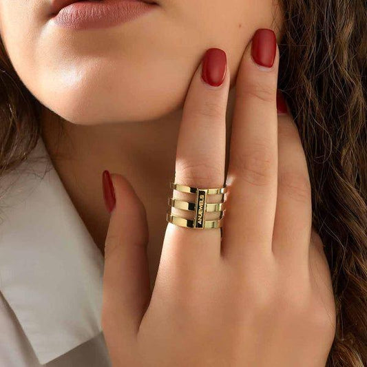 AN JEWELS JEWELRY Mod. AR.R3NS02Y-7 Ring AN JEWELS Rosy Brown